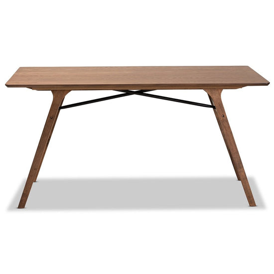 Load image into Gallery viewer, Baxton Studio Saxton Mid Century Modern Transitional Walnut Brown Finished Wood Dining Table - lily &amp;amp; onyx
