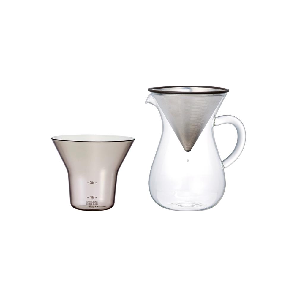 KINTO USA Scs Coffee Carafe Set 300 Ml/ 20 Oz Stainless Steel - lily & onyx