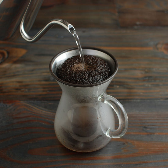 KINTO USA Scs Coffee Carafe Set 300 Ml/ 20 Oz Stainless Steel - lily & onyx