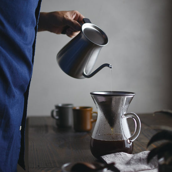 KINTO USA Scs Coffee Carafe Set 300 Ml/ 20 Oz Stainless Steel - lily & onyx