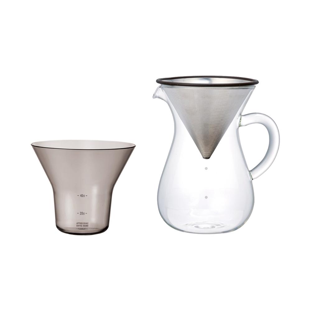 KINTO USA Scs Coffee Carafe Set 600 Ml / 37 Oz Stainless Steel - lily & onyx