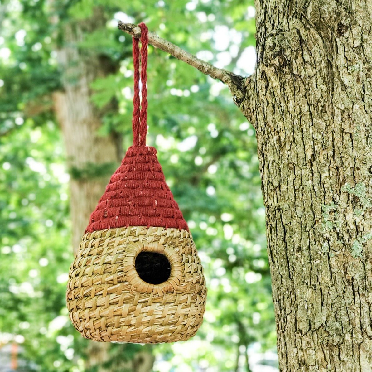 KORISSA Seagrass Birdhouse - Dewdrop - lily & onyx