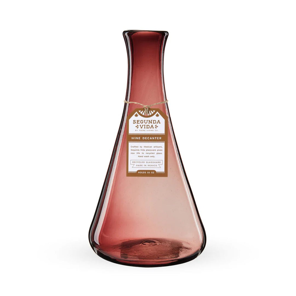 
                      
                        Twine Living Segunda Vida Rosado Wine Decanter - lily & onyx
                      
                    