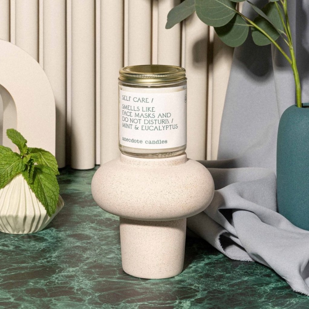 Anecdote Candles Self Care | 7.8 Oz Glass Candle | Mint & Eucalyptus - lily & onyx