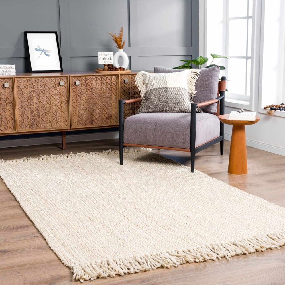 Hauteloom Senneterre Bleached Jute Rug - lily & onyx