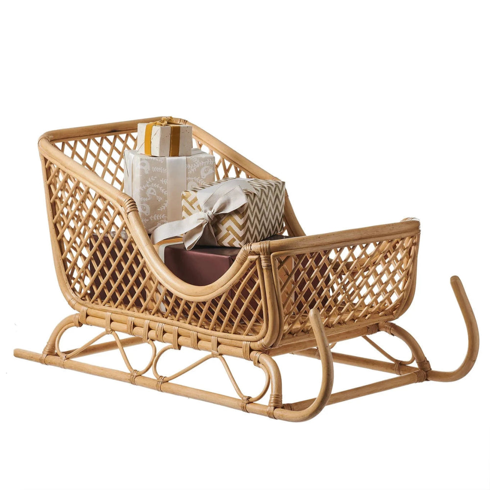 
                      
                        Shelburne™ Woven Rattan Sleigh against white background
                      
                    