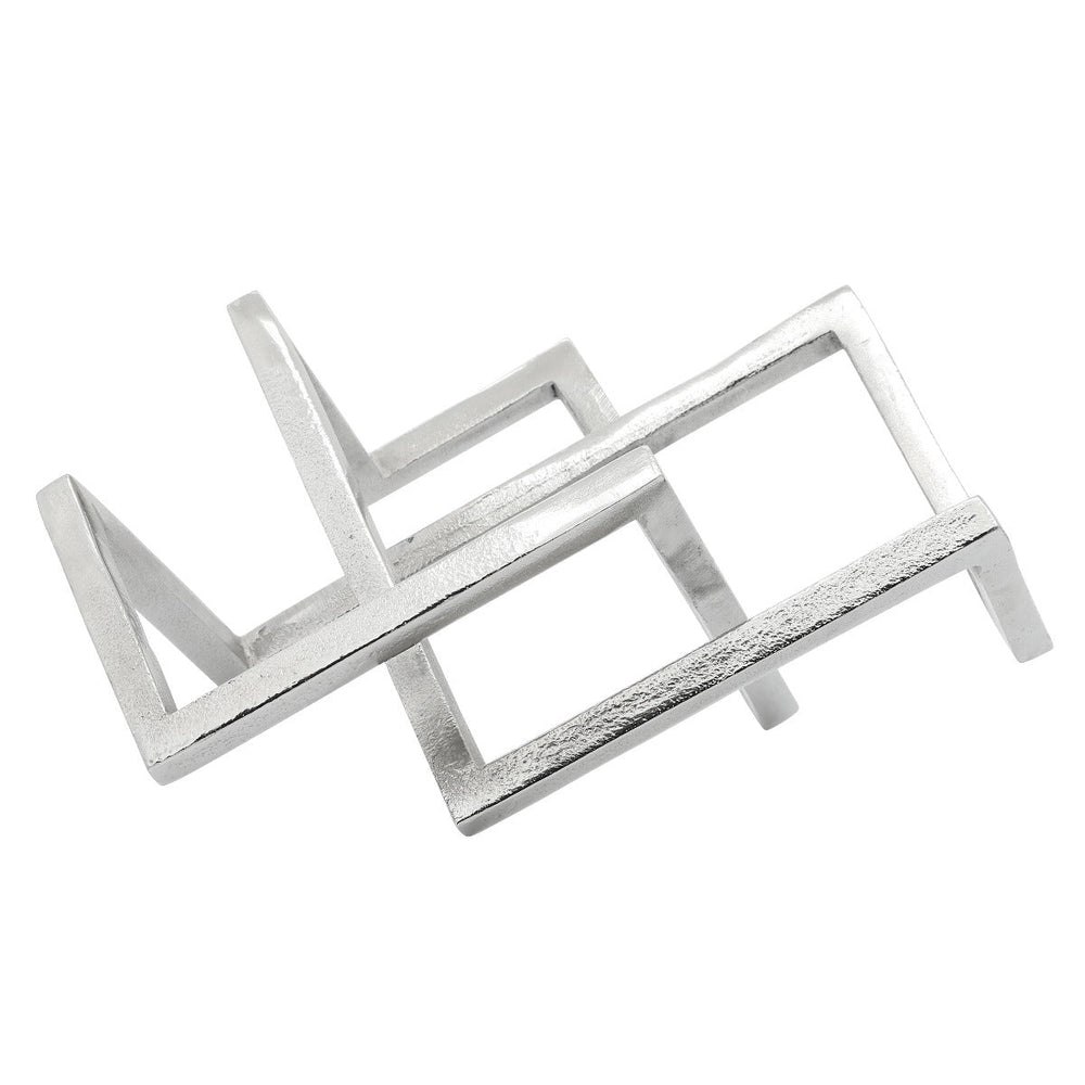 
                      
                        Sagebrook Home Silver Metal Geometric Decor, 15" - lily & onyx
                      
                    
