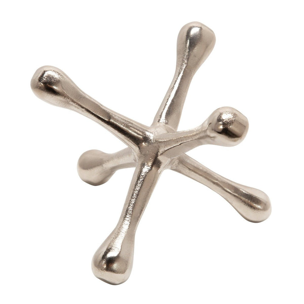 
                      
                        Sagebrook Home Silver Metal Jack Decorative Accent, 8"
                      
                    