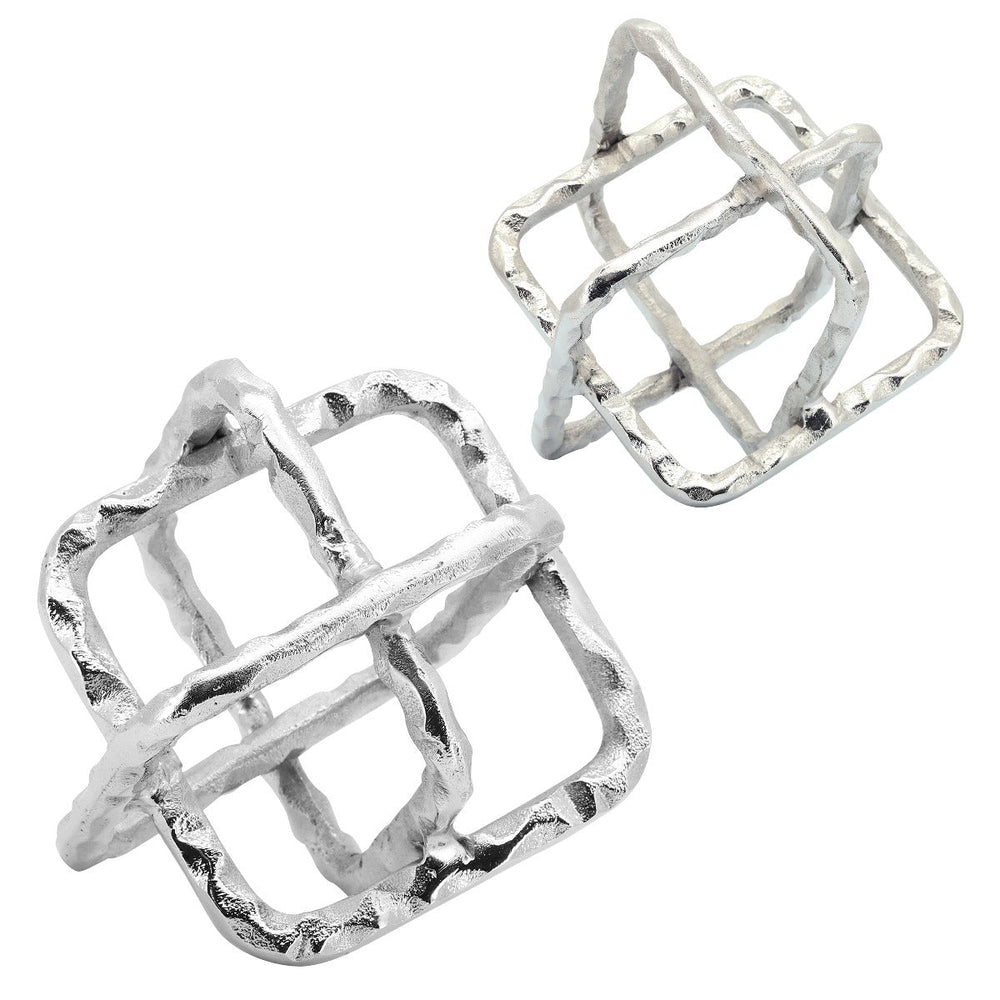 
                      
                        Sagebrook Home Silver Metal Square Orbs, 8" - lily & onyx
                      
                    