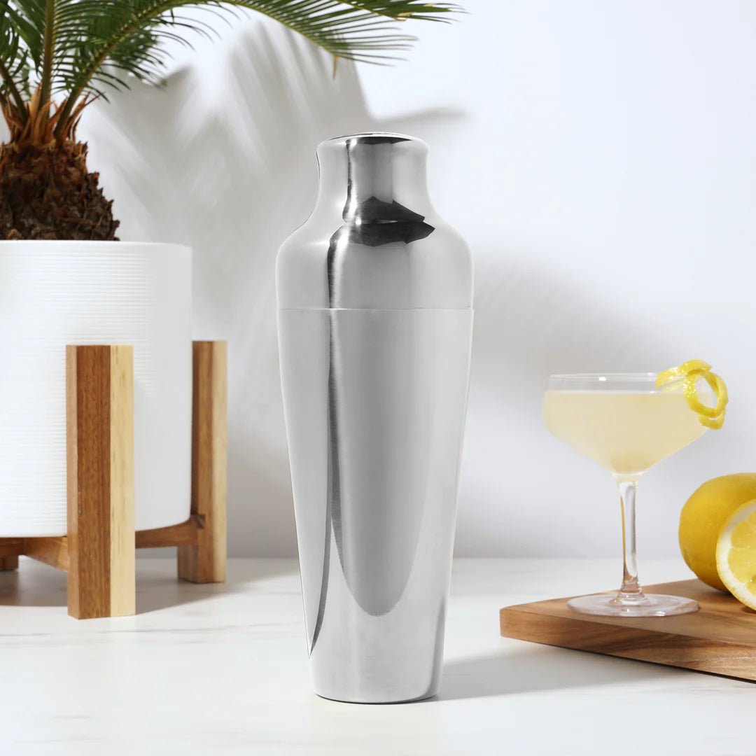 Viski Silver Parisian Cocktail Shaker, 25 oz - lily & onyx