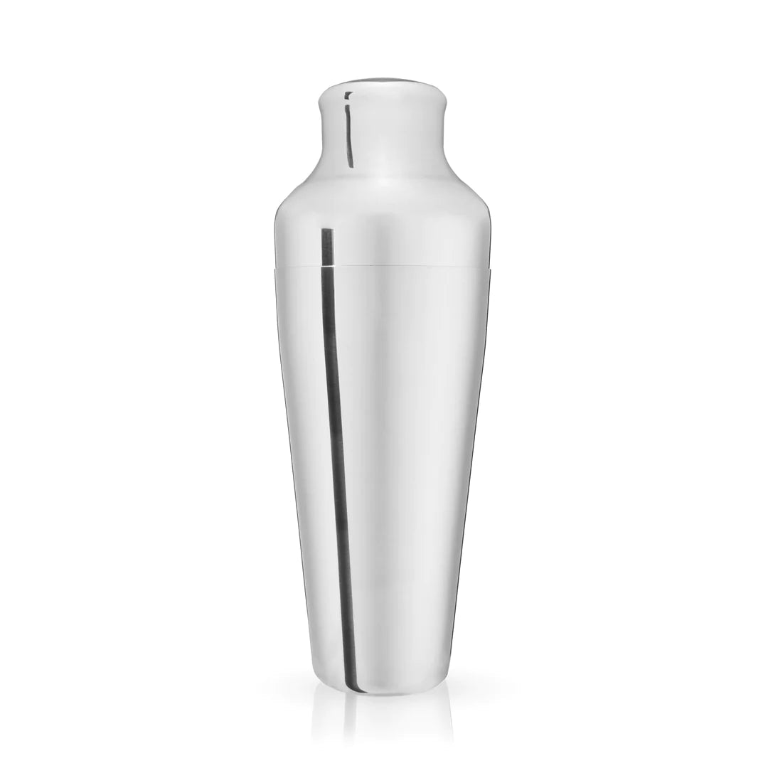 Viski Silver Parisian Cocktail Shaker, 25 oz - lily & onyx