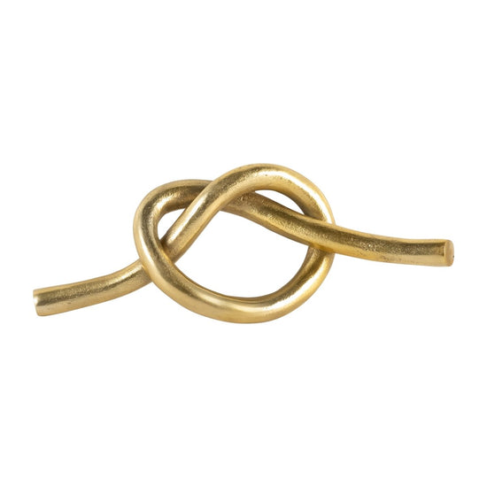 Sagebrook Home Single Knot Decorative Accent, 12" - Gold - lily & onyx