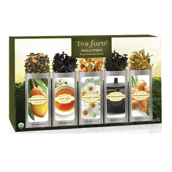 Load image into Gallery viewer, TeaForte Single Steeps Classic Tea Sampler - lily &amp;amp; onyx
