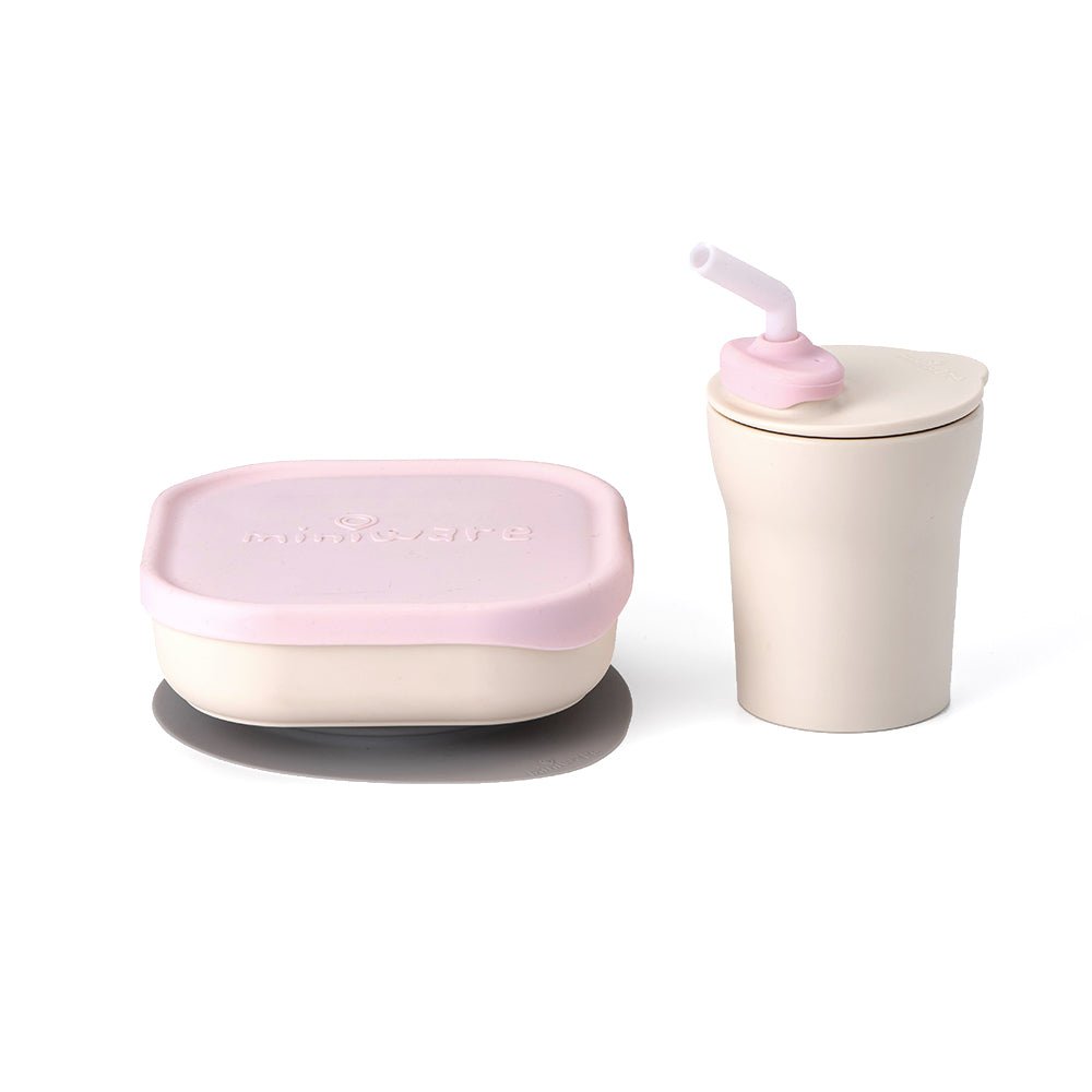 Miniware Sip & Snack Vanilla + Cotton Candy - lily & onyx