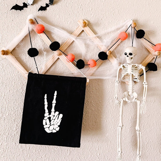 Imani Collective Skeleton Peace Sign Hang Sign - lily & onyx