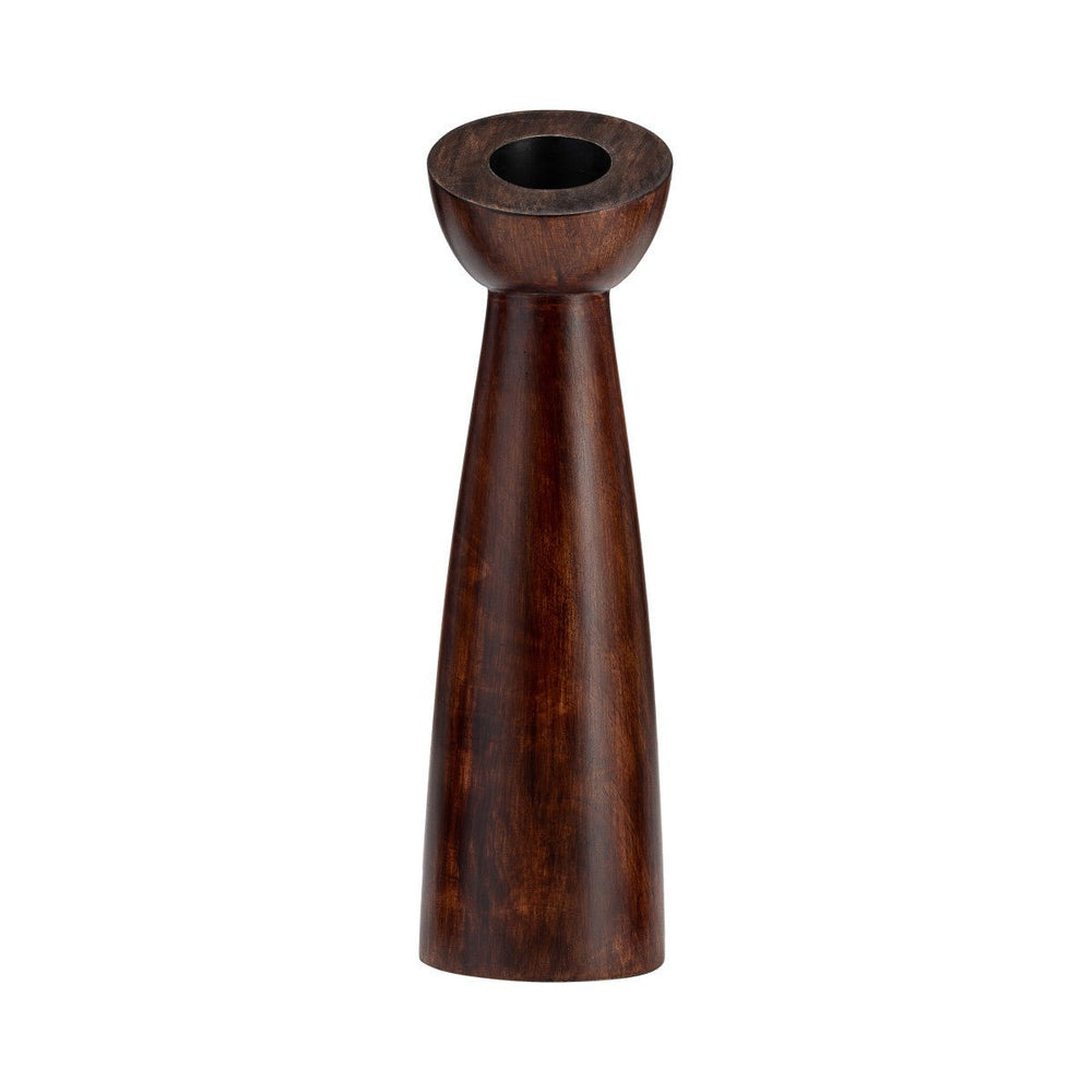 
                      
                        Sagebrook Home Slanted Wood Candle Holder, Brown - lily & onyx
                      
                    
