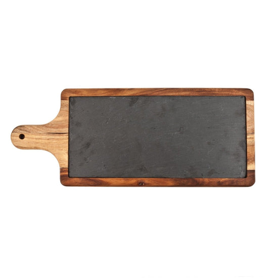 Twine Slate and Wood Cheese Paddle - lily & onyx