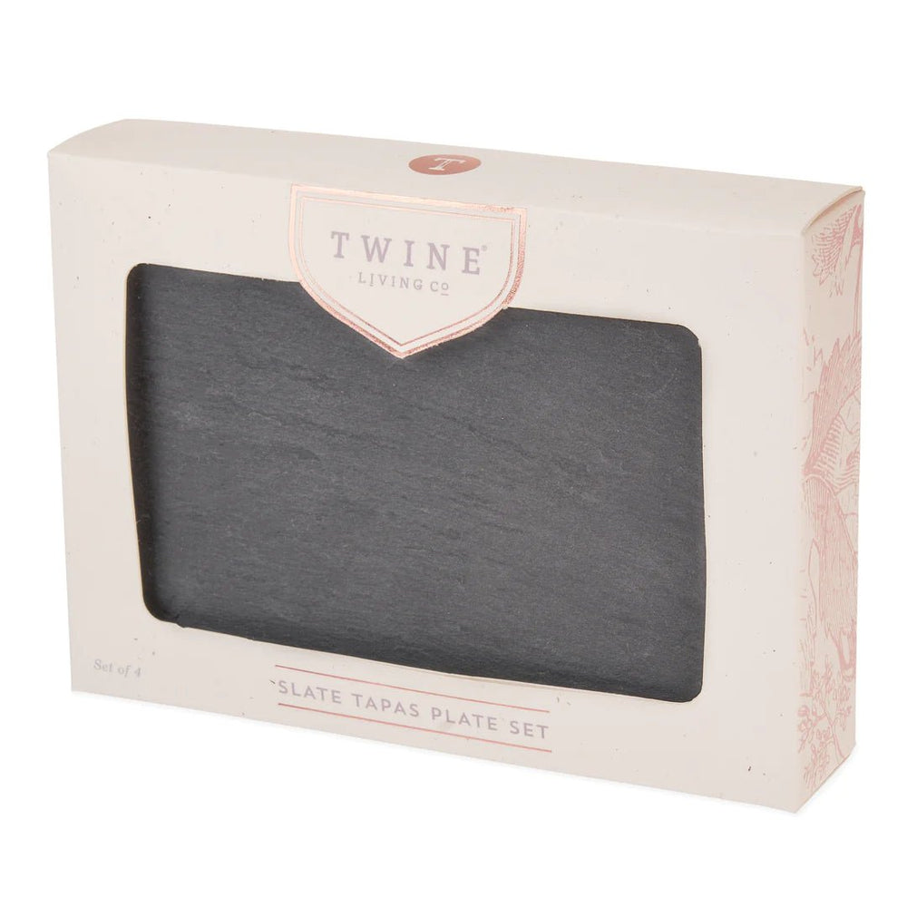 
                      
                        Twine Living Slate Tapas Plates, Set of 4 - lily & onyx
                      
                    