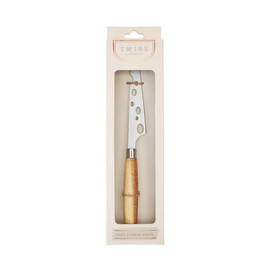 Twine Soft Cheese Knife with Acacia Wood Handle - lily & onyx
