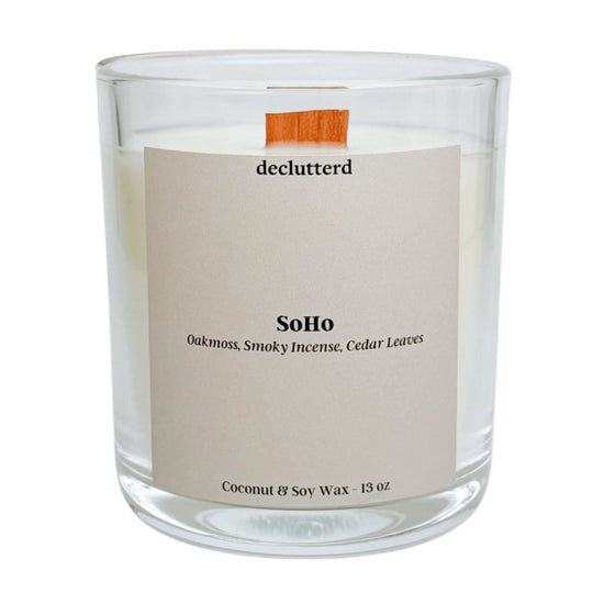 declutterd SoHo Wood Wick Candle - lily & onyx