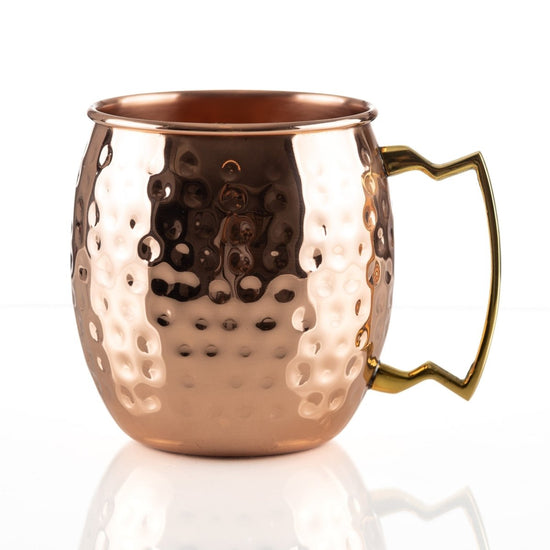 Bull In China Solid Copper Hammered Mule Mug - lily & onyx