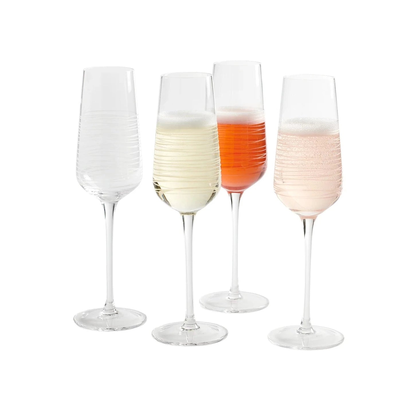 texxture Solis™ Champagne Flute, Set of 4 - lily & onyx