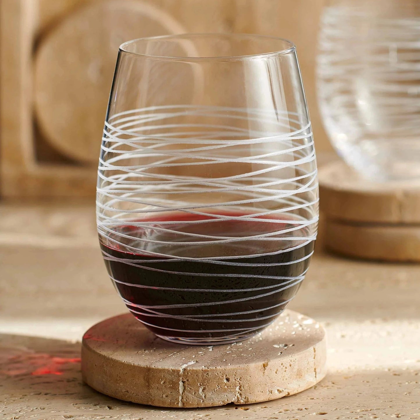 Load image into Gallery viewer, texxture Solis™ Stemless Wine Glass, Set of 4 - lily &amp;amp; onyx
