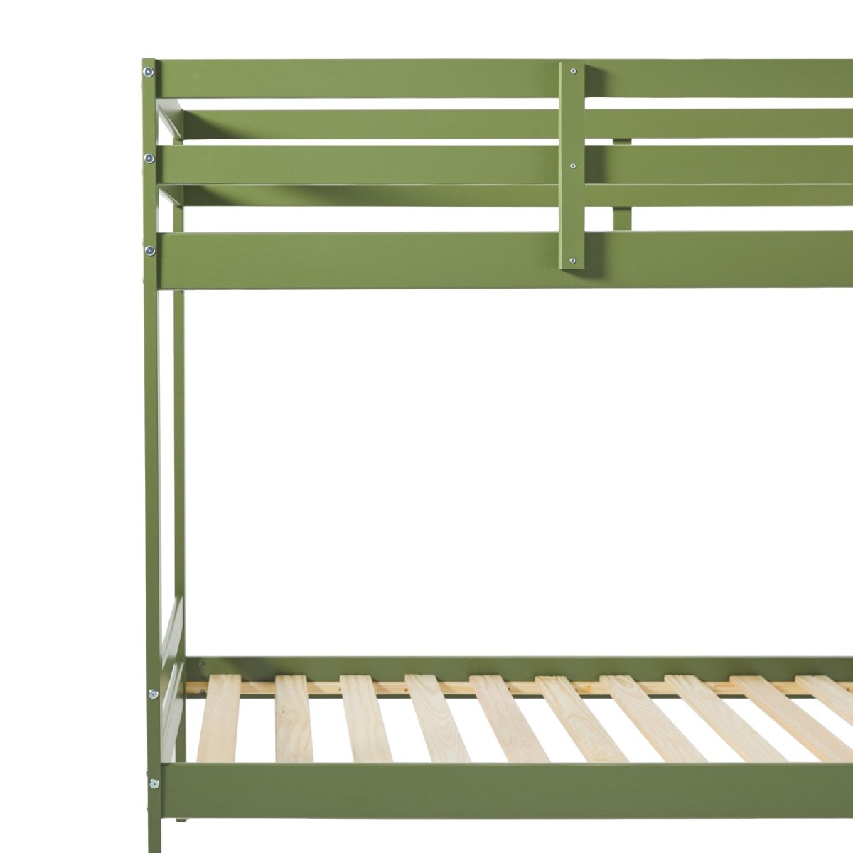 Walker Edison Sophie Simple Solid Wood Twin Over Twin Bunk Bed - lily & onyx