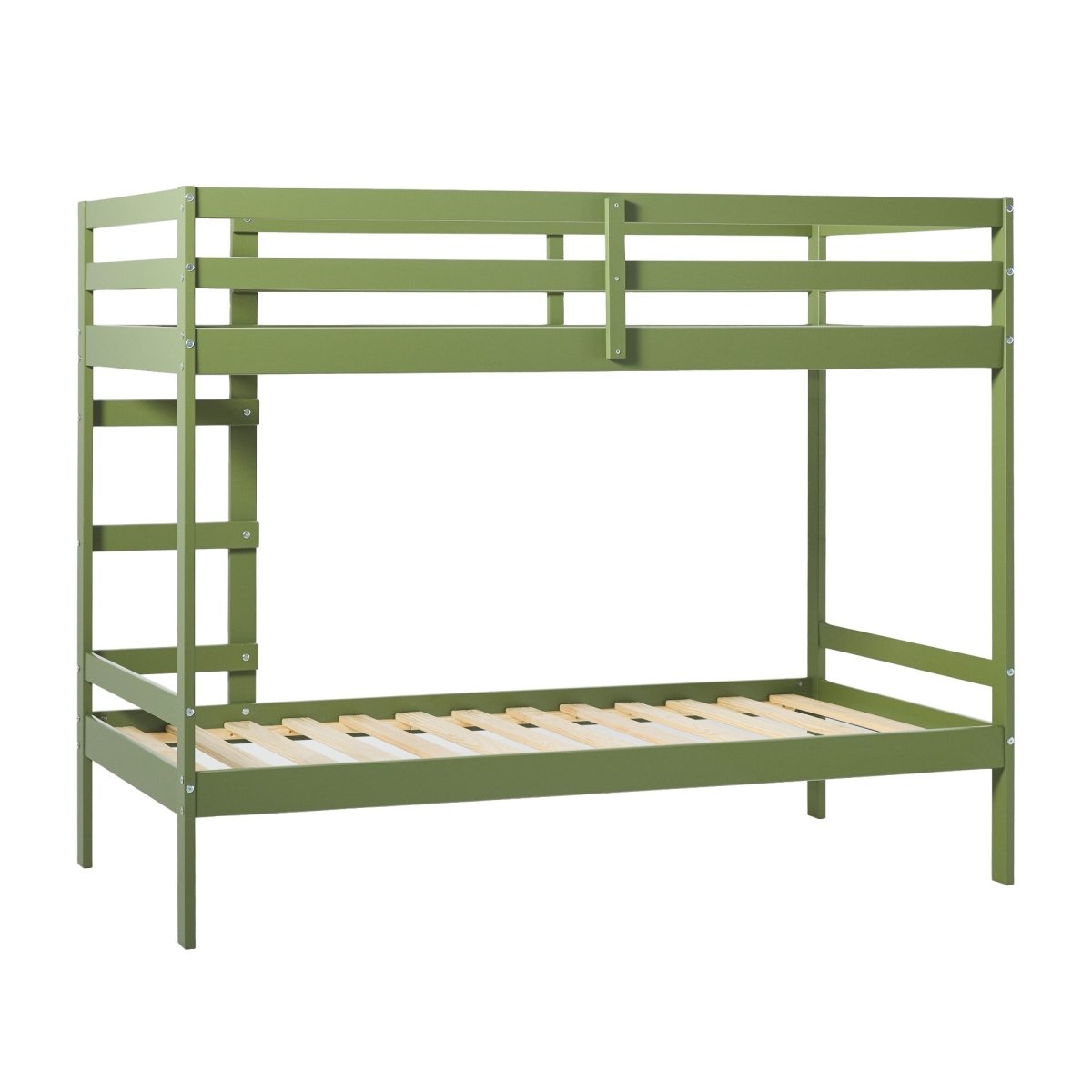 Walker Edison Sophie Simple Solid Wood Twin Over Twin Bunk Bed - lily & onyx