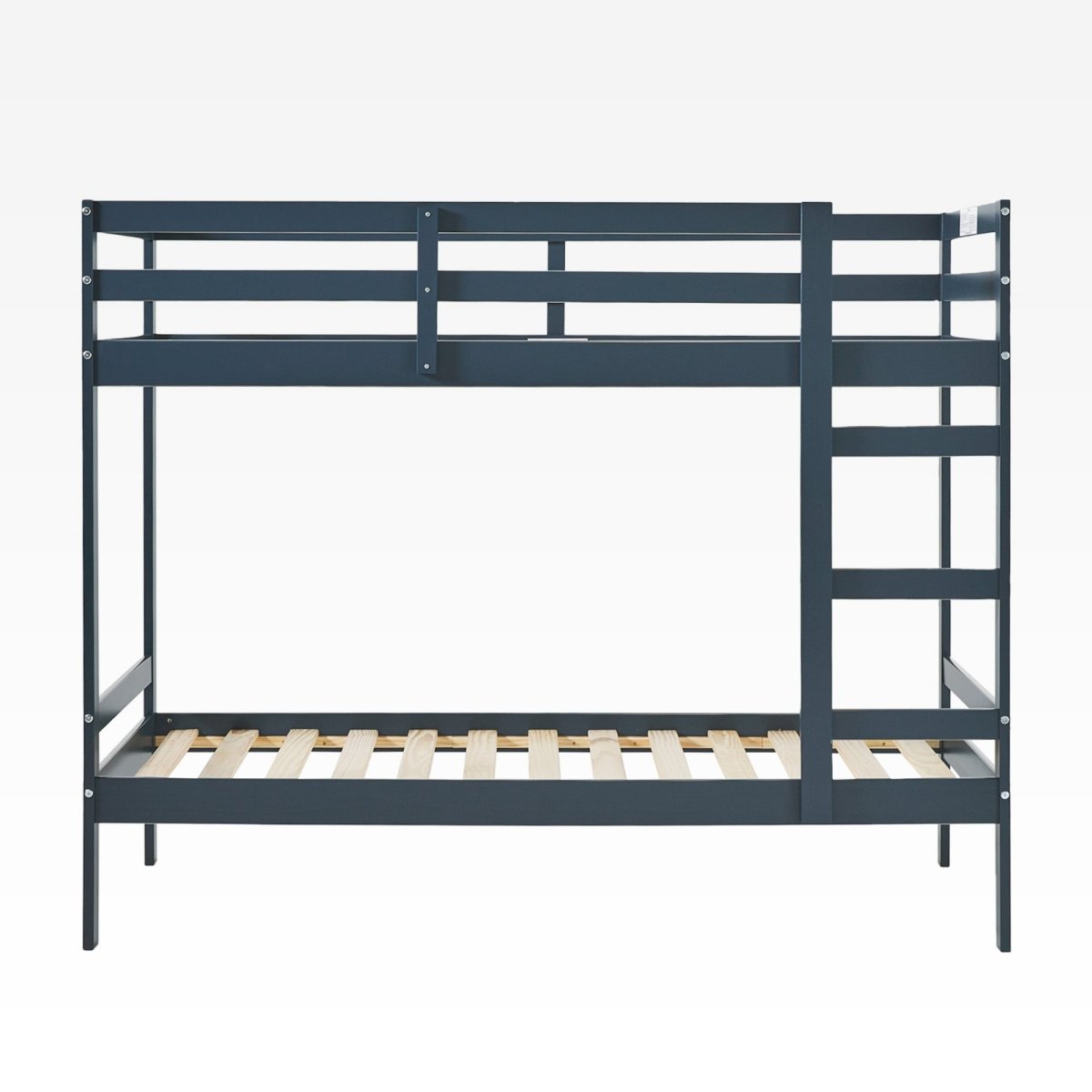 Walker Edison Sophie Simple Solid Wood Twin Over Twin Bunk Bed - lily & onyx