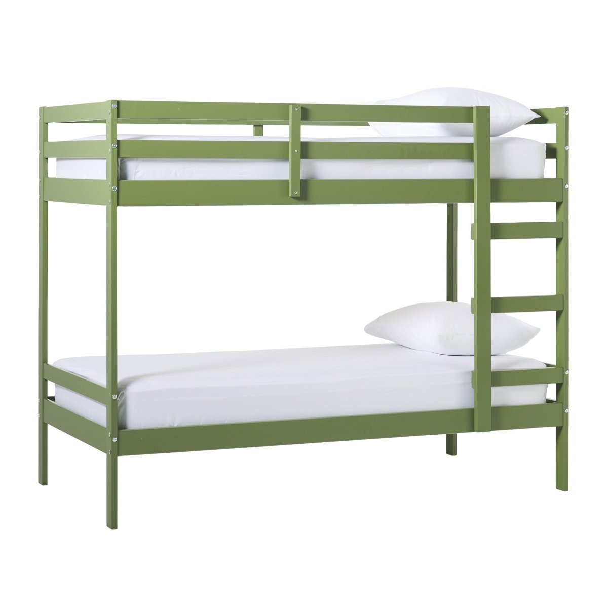 Walker Edison Sophie Simple Solid Wood Twin Over Twin Bunk Bed - lily & onyx