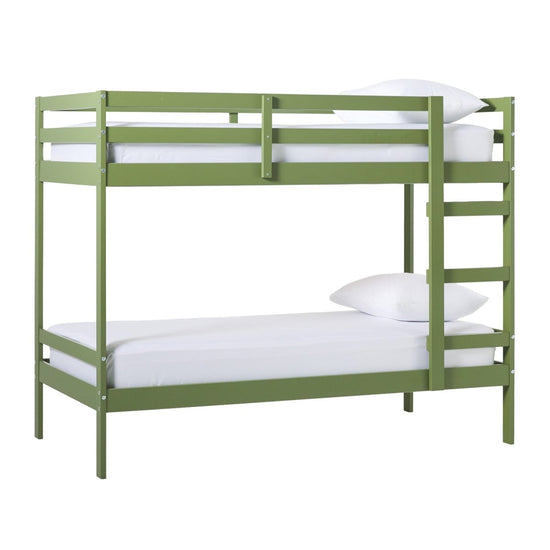 Walker Edison Sophie Simple Solid Wood Twin Over Twin Bunk Bed - lily & onyx