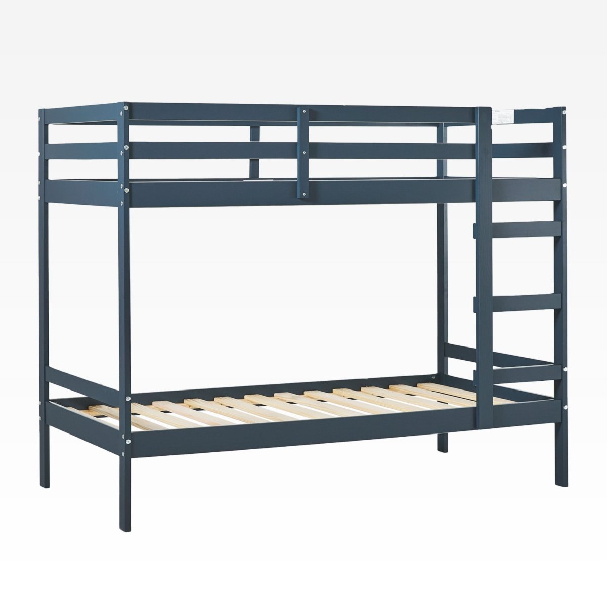 Walker Edison Sophie Simple Solid Wood Twin Over Twin Bunk Bed - lily & onyx