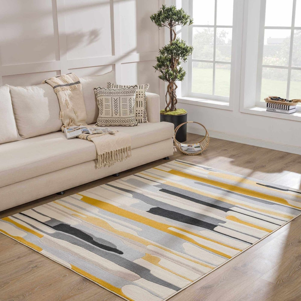 Hauteloom Southfields Mustard Area Rug - lily & onyx