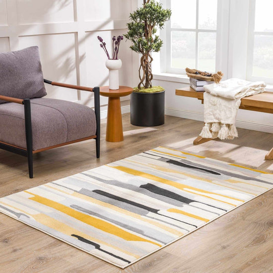 Load image into Gallery viewer, Hauteloom Southfields Mustard Area Rug - lily &amp;amp; onyx
