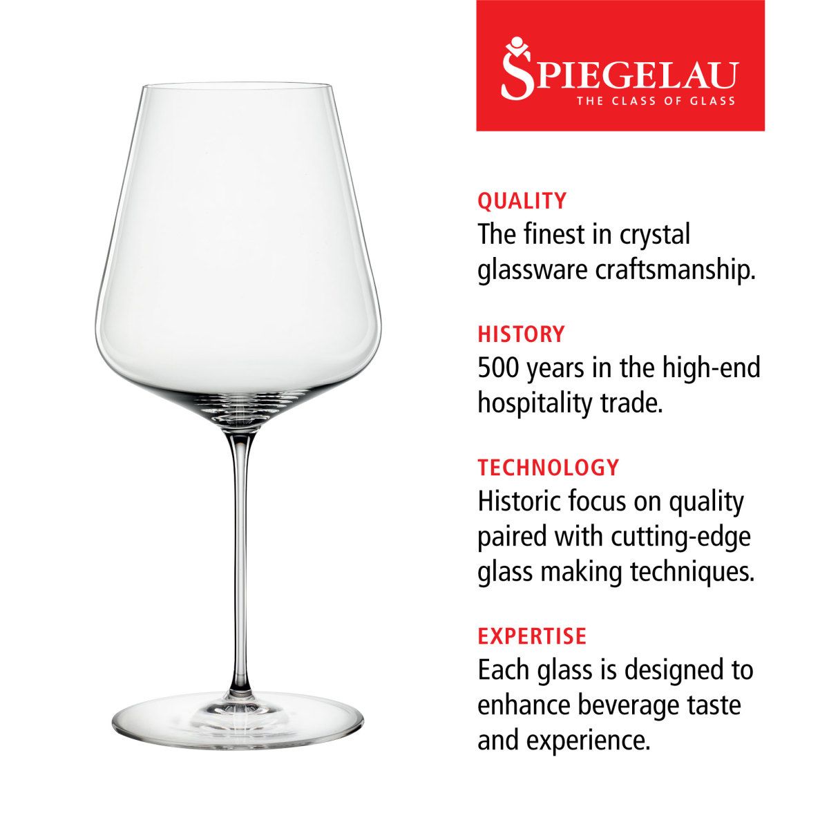 Spiegelau Spiegelau Definition Bordeaux Glass, 26 oz, Set of 2 - lily & onyx