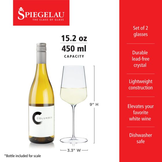 Spiegelau Definition Universal Wine Glasses Set of 2 - 19 Ounces