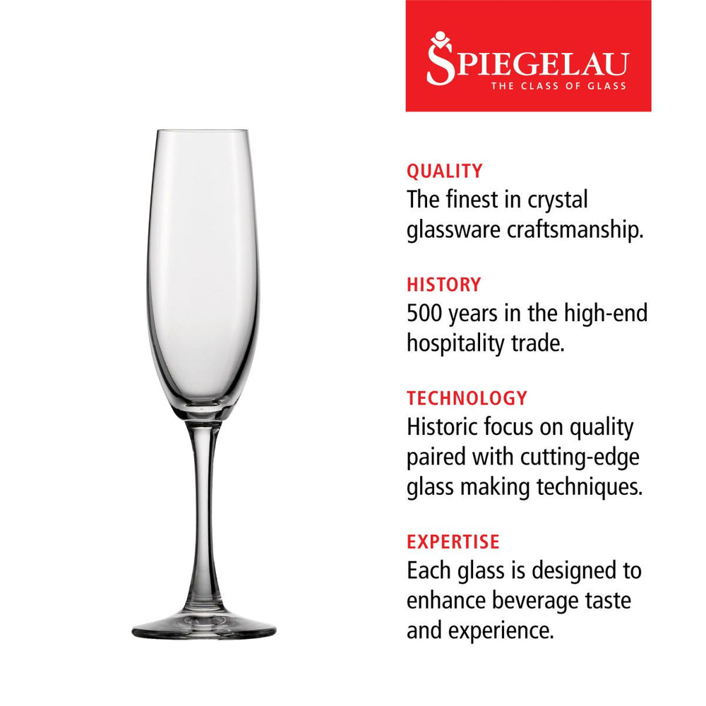 
                      
                        Spiegelau Spiegelau Wine Lovers Champagne Flute, 6.7 oz, Set of 4 - lily & onyx
                      
                    