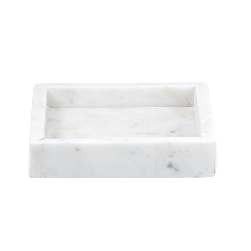 47th & Main Square Marble Tray - lily & onyx