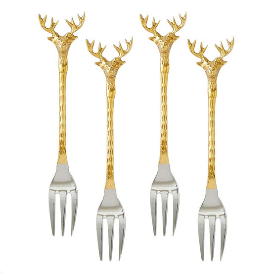 Santa Barbara Design Studio Stag Charcuterie Essentials Forks, Set of 8 - lily & onyx