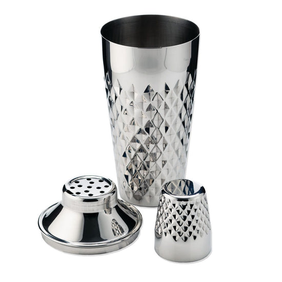 Viski Stainless Steel 25oz Faceted Cocktail Shaker - lily & onyx