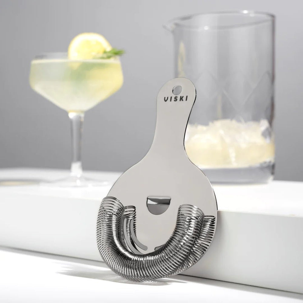 Viski Stainless Steel Hawthorne Strainer - lily & onyx