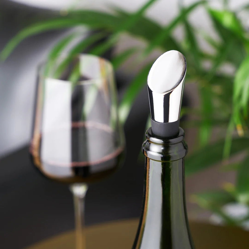 Viski Stainless Steel Heavyweight Bottle Stopper - lily & onyx