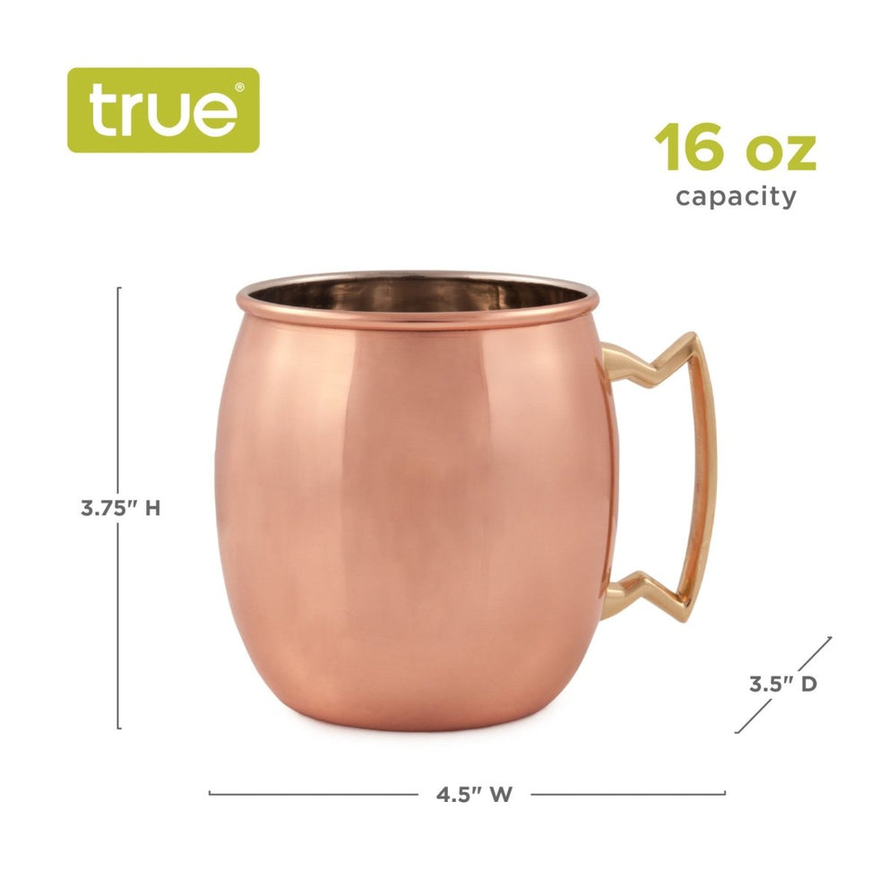 
                      
                        TRUE Stainless Steel Moscow Mule Cocktail Mug with Smooth Copper Finish - lily & onyx
                      
                    