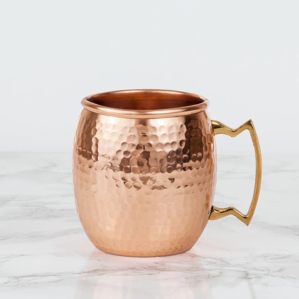 Twine Living Stainless Steel Moscow Mule Mug with Hammered Copper Finish - lily & onyx