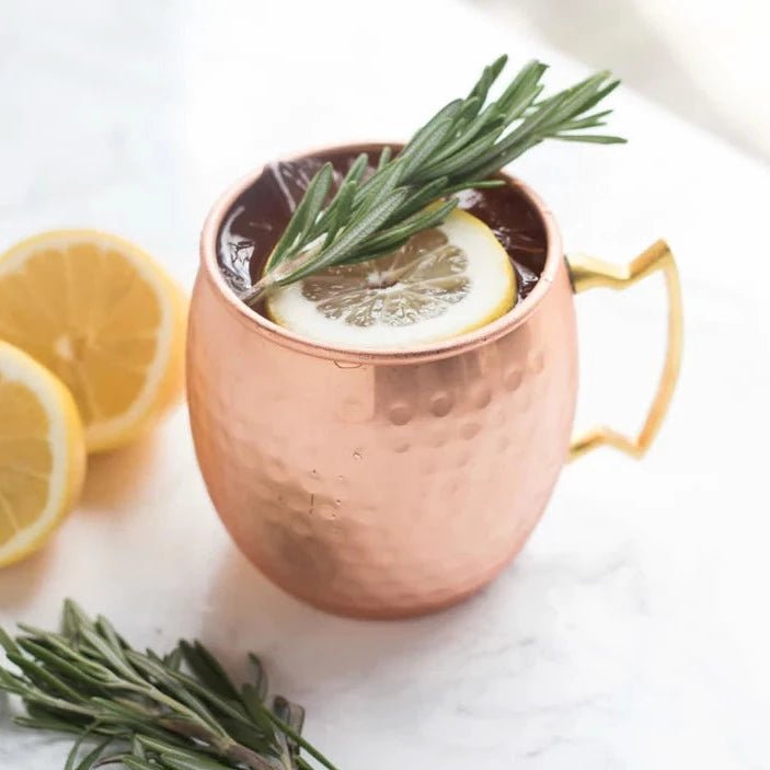 Twine Living Stainless Steel Moscow Mule Mug with Hammered Copper Finish - lily & onyx