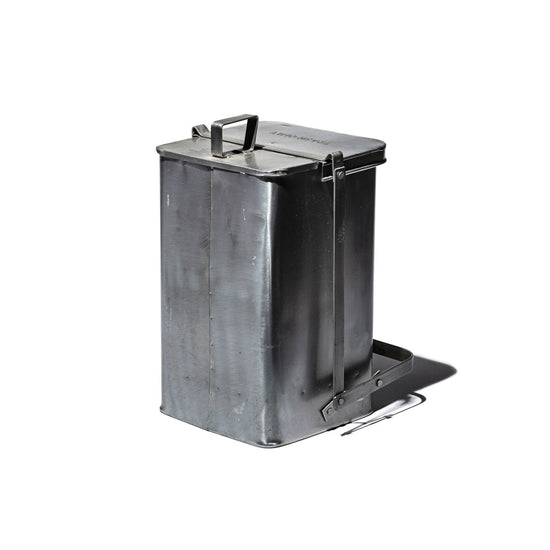 puebco Steel Step Trash Can, Natural - lily & onyx