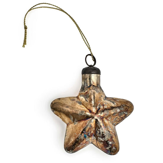 texxture Stella™ Glass Star Ornament, 3 Inch - Set of 4 - lily & onyx