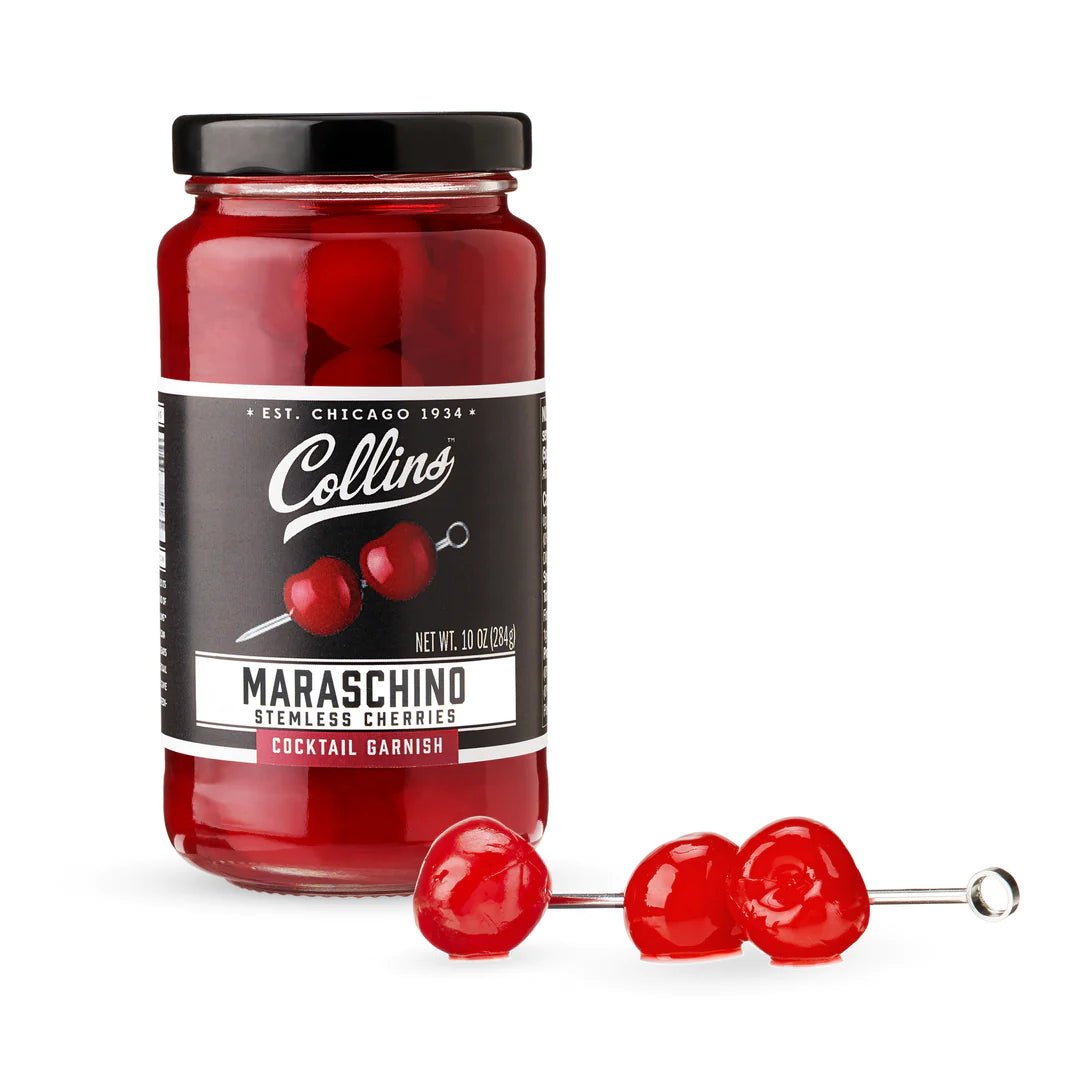 Collins Stemless Cocktail Cherries, 10 Oz - lily & onyx