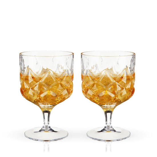 Viski Stemmed Admiral Cocktail Glass, Set of 2 - lily & onyx